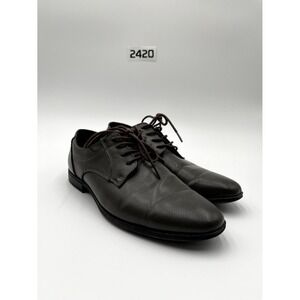 Call It Spring Townfield Men's 7.5 Dress Shoes Black Leather Lace Up Oxfords